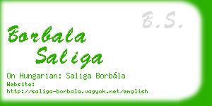 borbala saliga business card